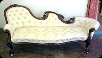 Victorian deep-buttoned sofa